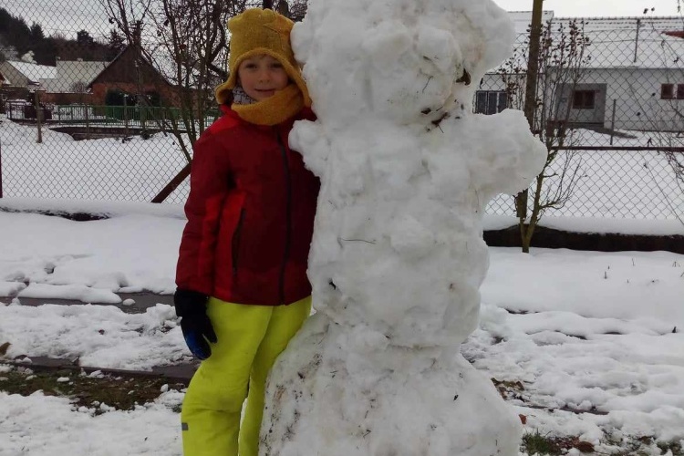 Sněhuláci a sáňkování